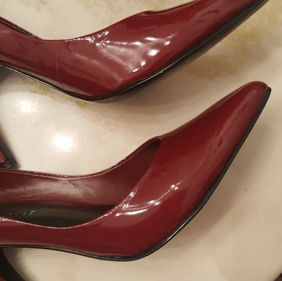 Nine West👠Rare Color Burgandy Moon - Picture 11 of 14